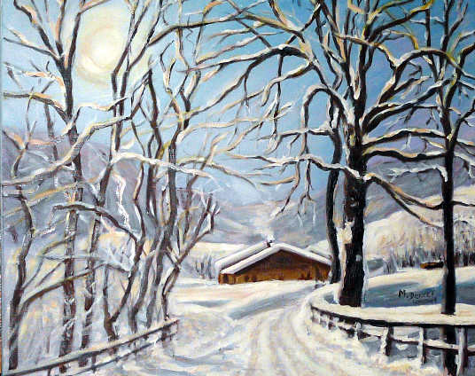 paysage enneigé